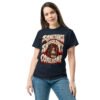 unisex-classic-tee-navy-front-6aaa6a67b67a3.jpg Doll Horror Graphic Tee