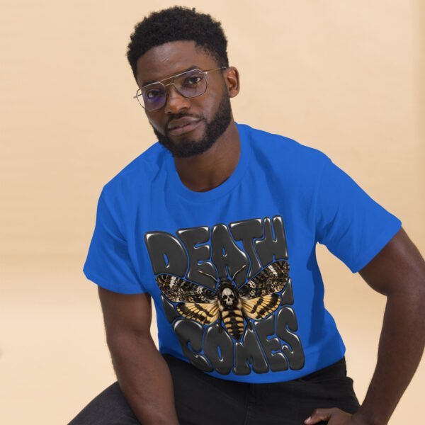 unisex-classic-tee-royal-front-2-6aa69767cec02.jpg Death Comes Graphic T-Shirt