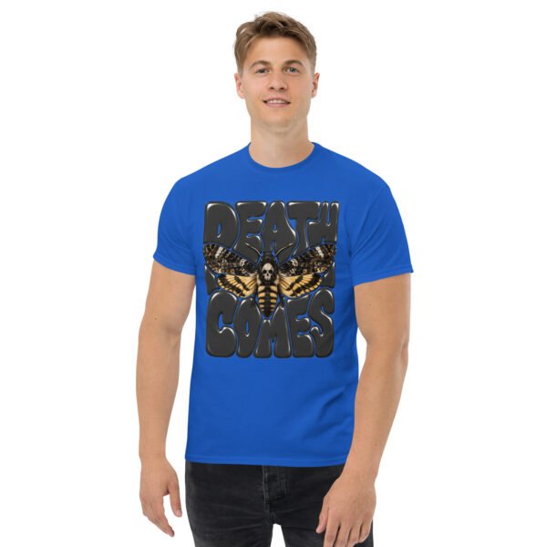 unisex-classic-tee-royal-front-6aa69767ce13a.jpg Death Comes Graphic T-Shirt