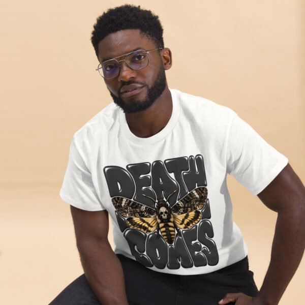 unisex-classic-tee-white-front-2-6aa69767cec37.jpg Death Comes Graphic T-Shirt